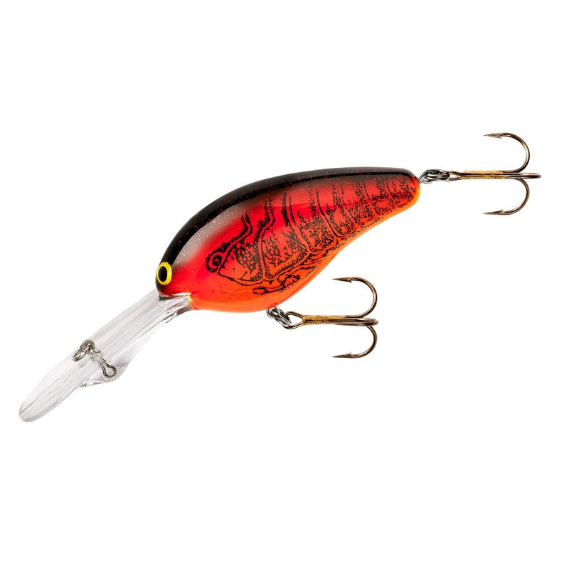 Norman Lures DD22 Deep-Diving Crankbait Bass Fishing Lure, Freshwater Fishing Accessories, 3"", 5/8 oz, Chili Bowl - Image 1